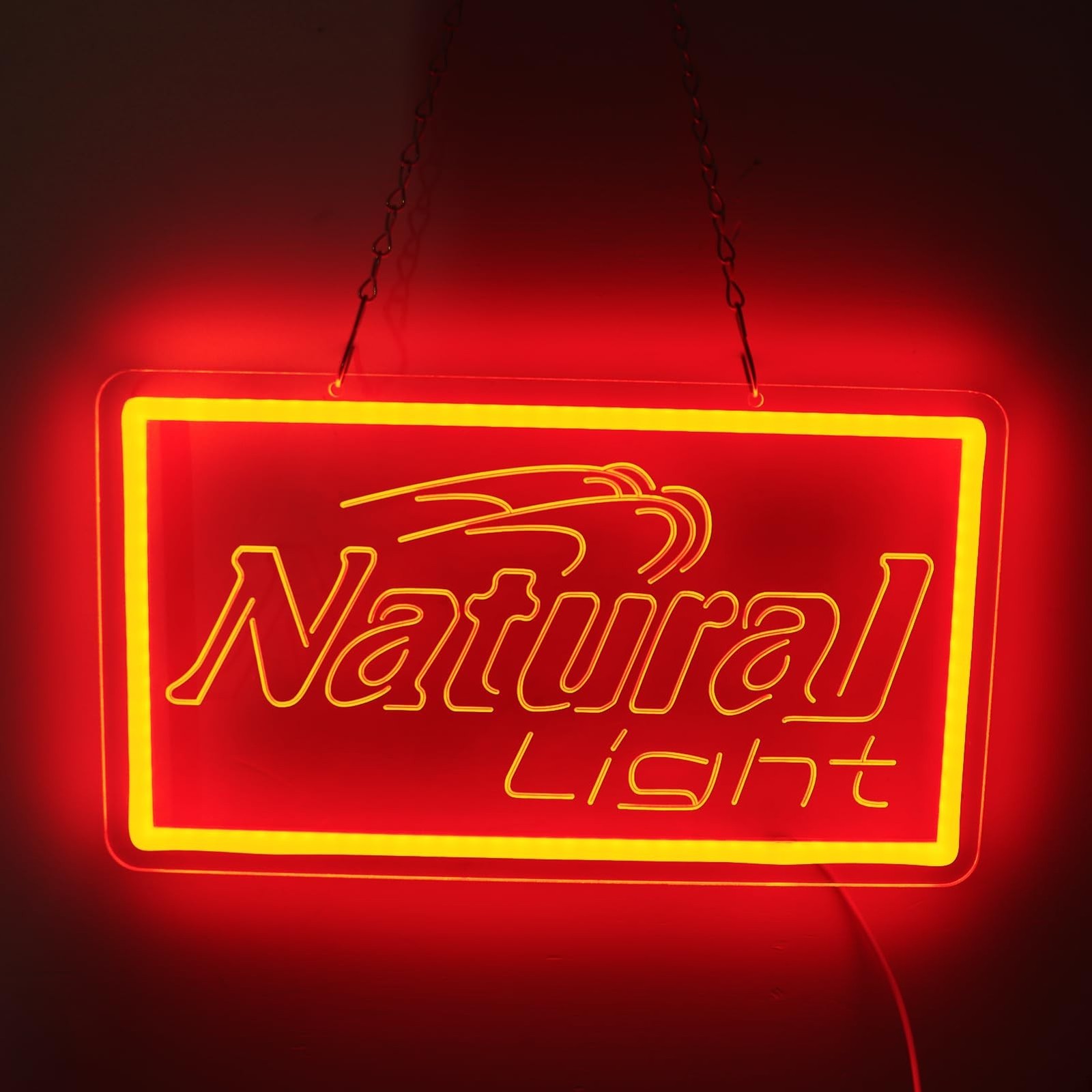Natural Neon Beer Signs for Wall Decor, Dimmable Neon Light for Business, USB…