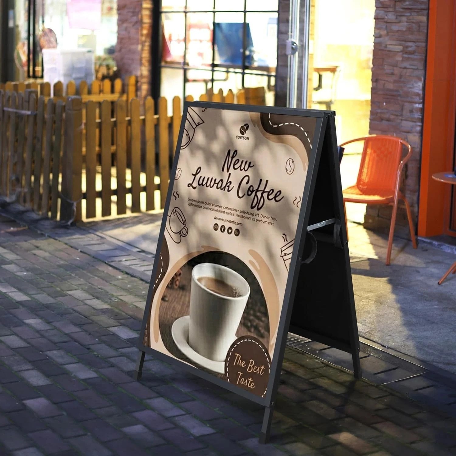 24×36 Inch Double-Sided A Frame Sign – Weatherproof Steel Construction