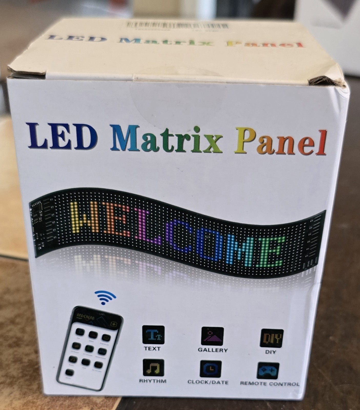 Programmable Led Sign 16×32 Display- Flexible USB 5V Digital Rgb Matrix NiB