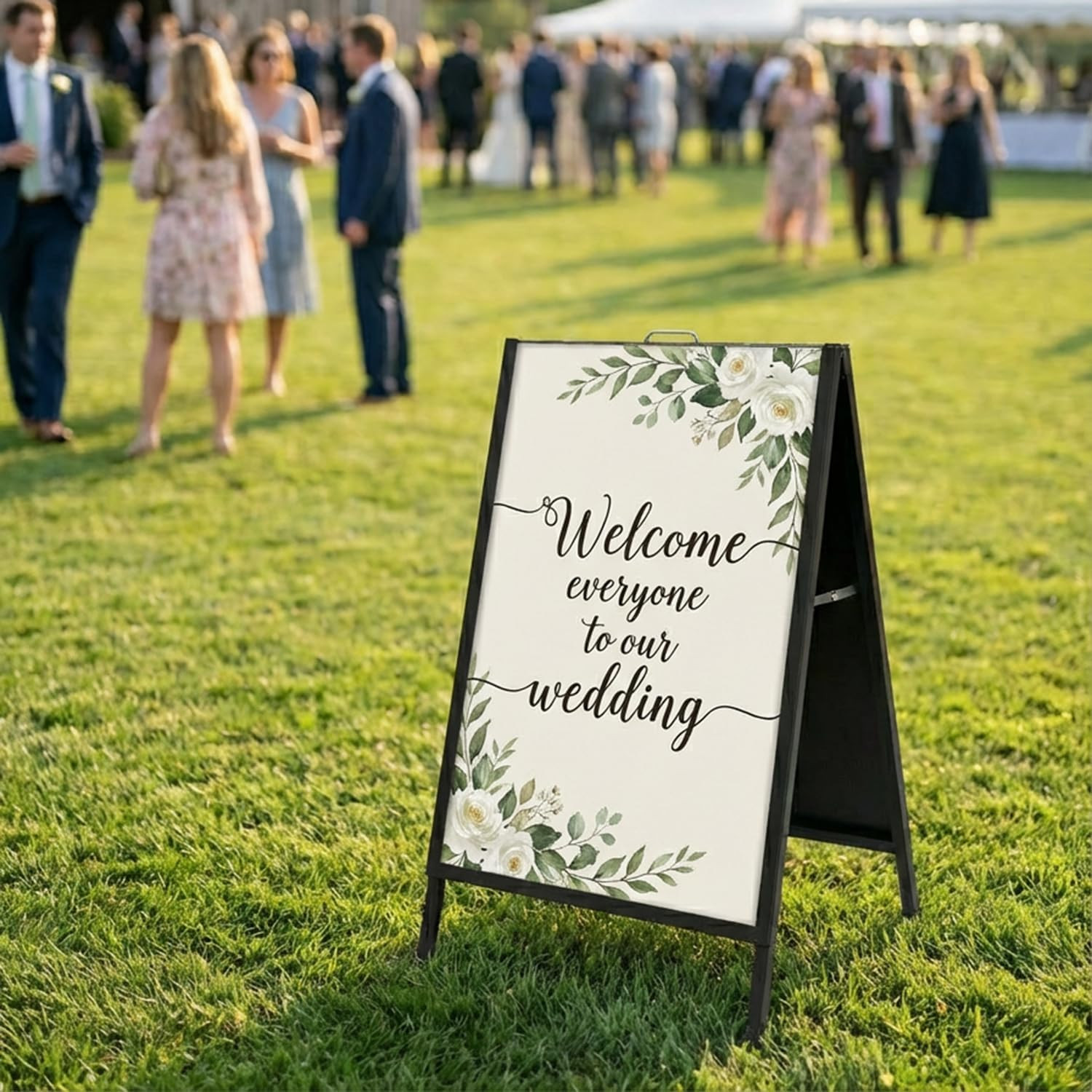 Heavy Duty a Frame Sign 24X36 Inch – Double Sided Slide-In Metal Sandwich Board