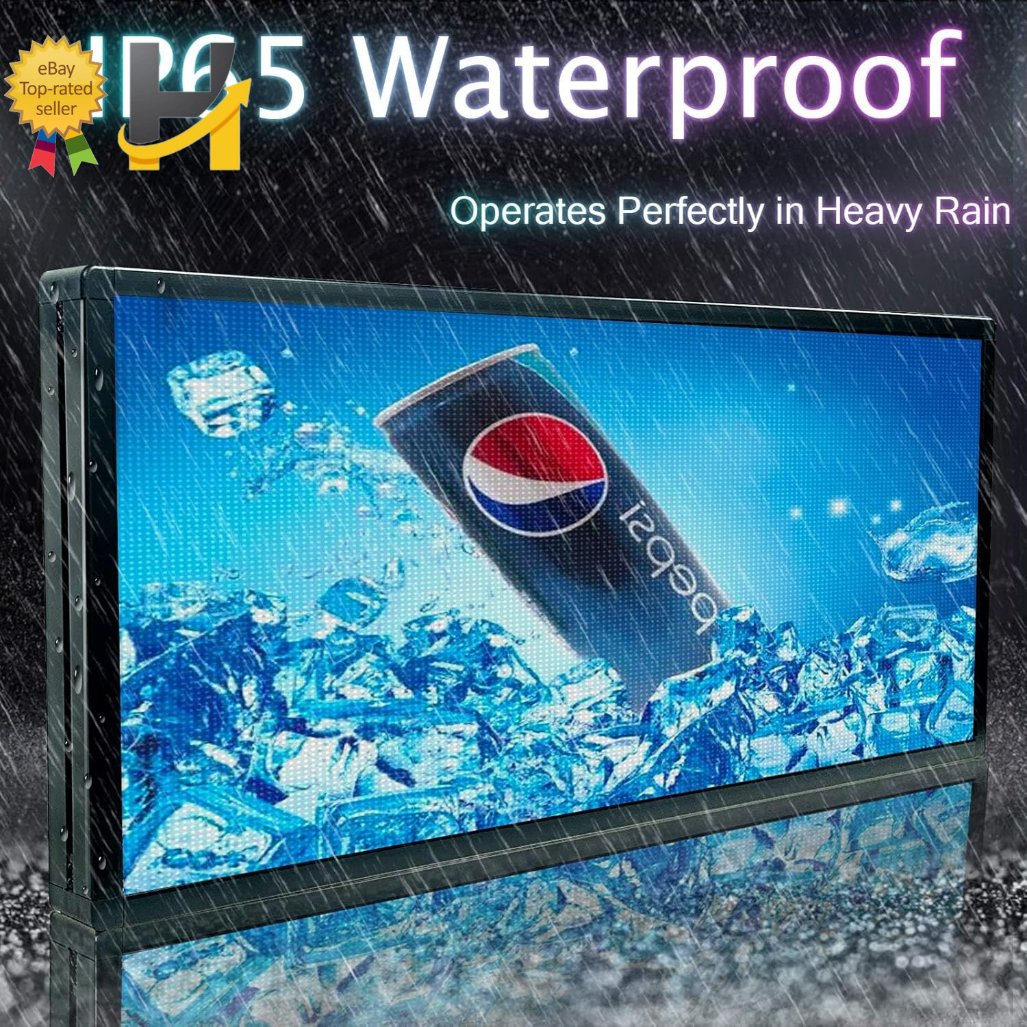 P6 Programmable LED Sign Custom Scrolling Outdoor Business Digital Display 40×17