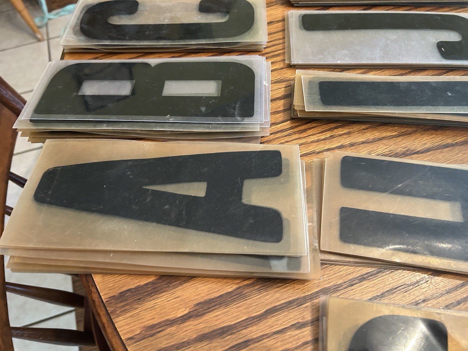 290 Plastic Sign Letters 8.75″ used