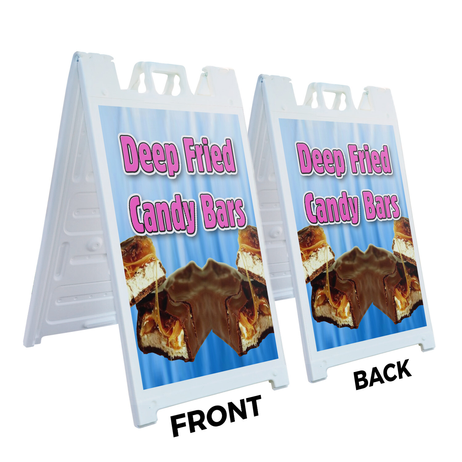 A-frame Sidewalk Deep Fried Candy Bars 24″ x 36″ Double Sided A-Frame Sidewalk S
