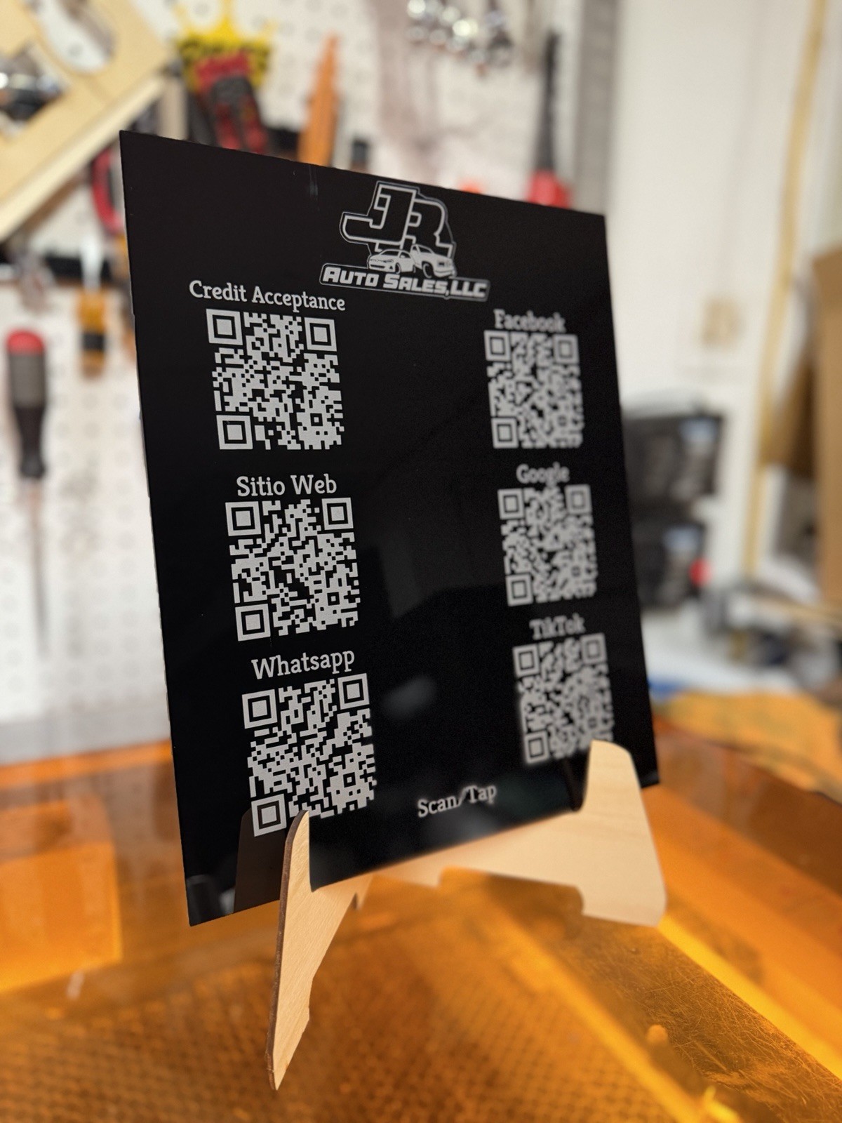 Custom acrylic Vendor Sign