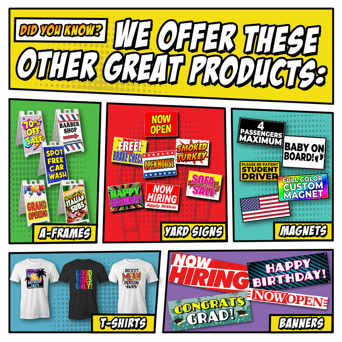 NOW HIRING CLEARANCE BANNER Advertising Vinyl Flag Sign INV