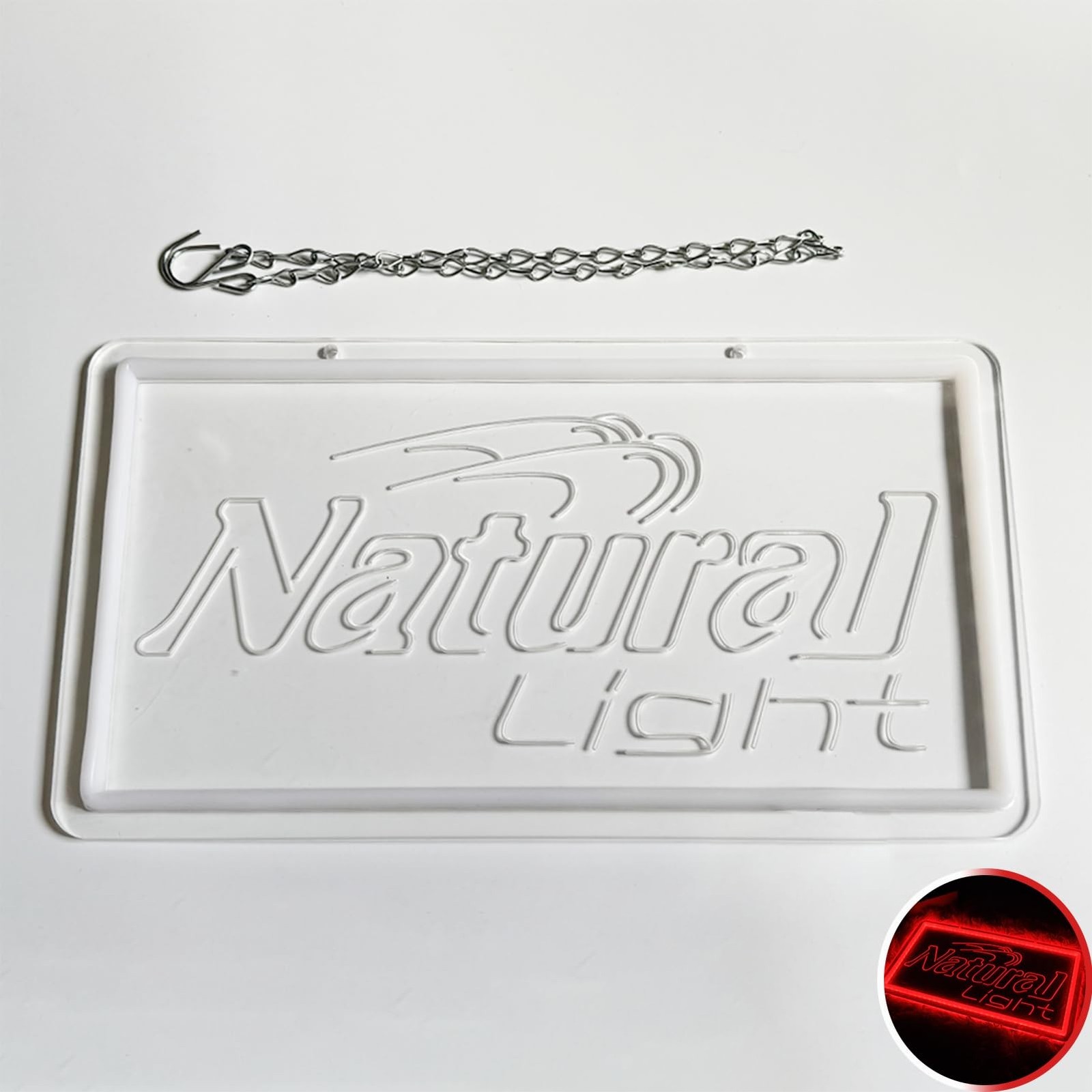 Natural Neon Beer Signs for Wall Decor, Dimmable Neon Light for Business, USB…