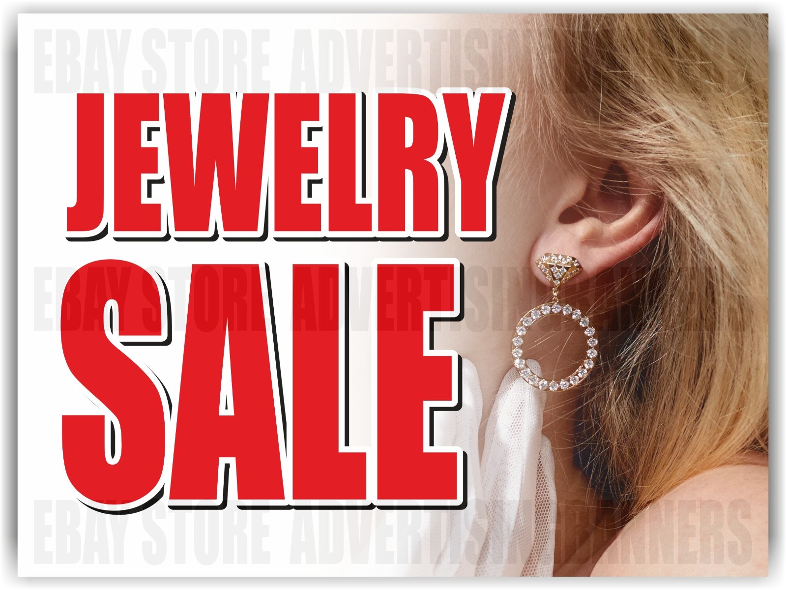 JEWELRY SALE Yard Sign with H-Stakes We Buy Gold Silver Pawn Shop Cash Finance