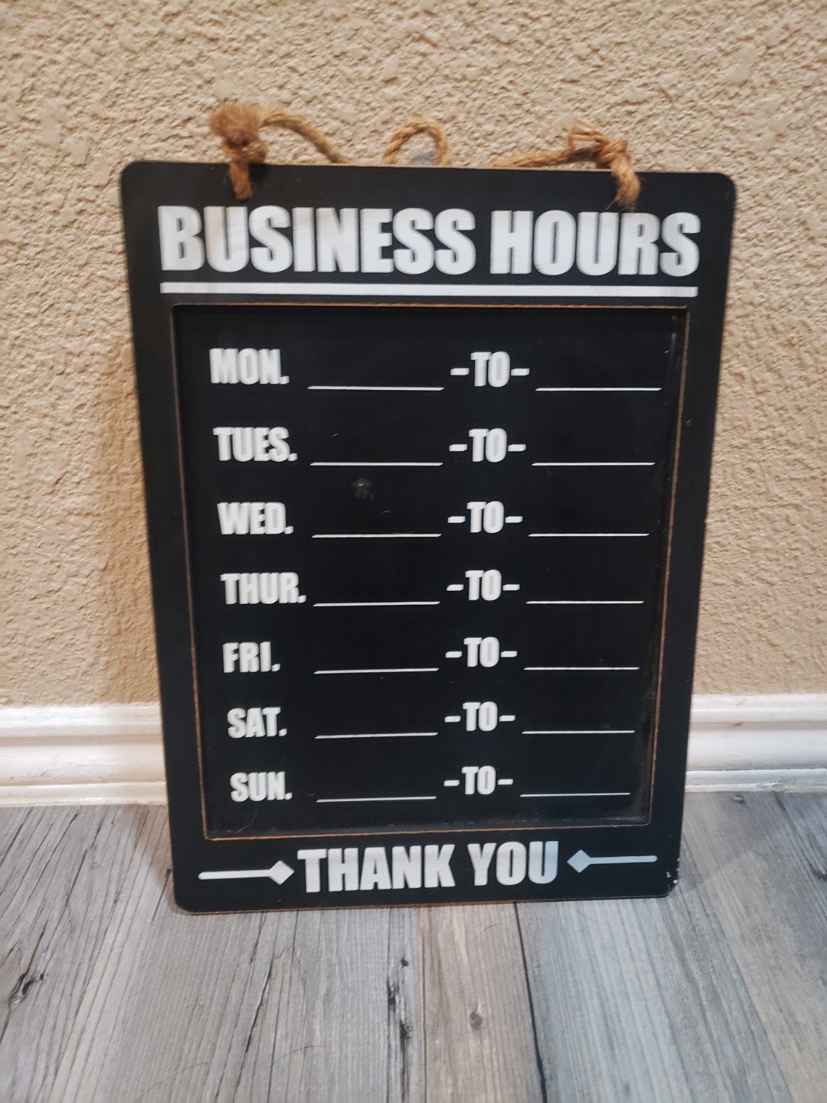 Excello Global Products EGPHD0311AS Business Hours Indoor/outdoor Hanging #A222