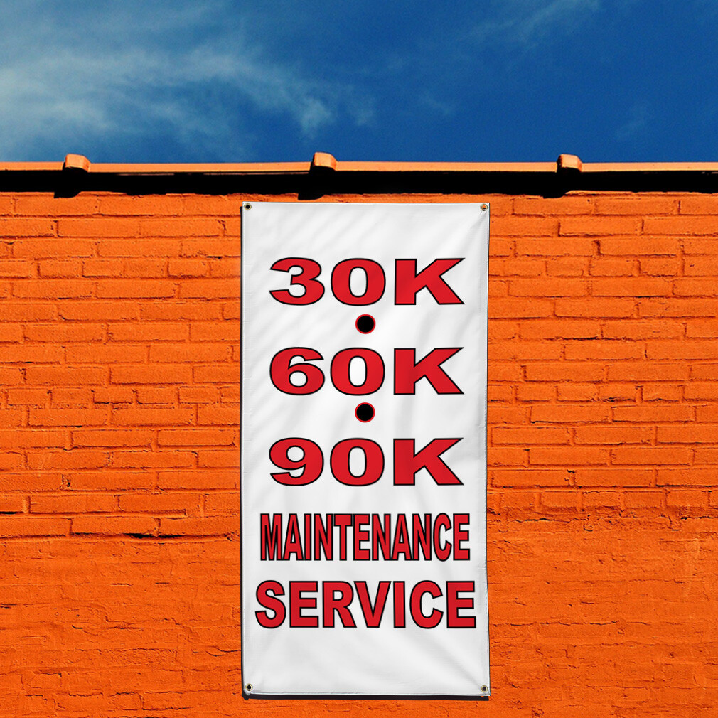 Vertical Vinyl Banner Multiple Sizes Outdoor Weatherproof Industrial Yard Signs
