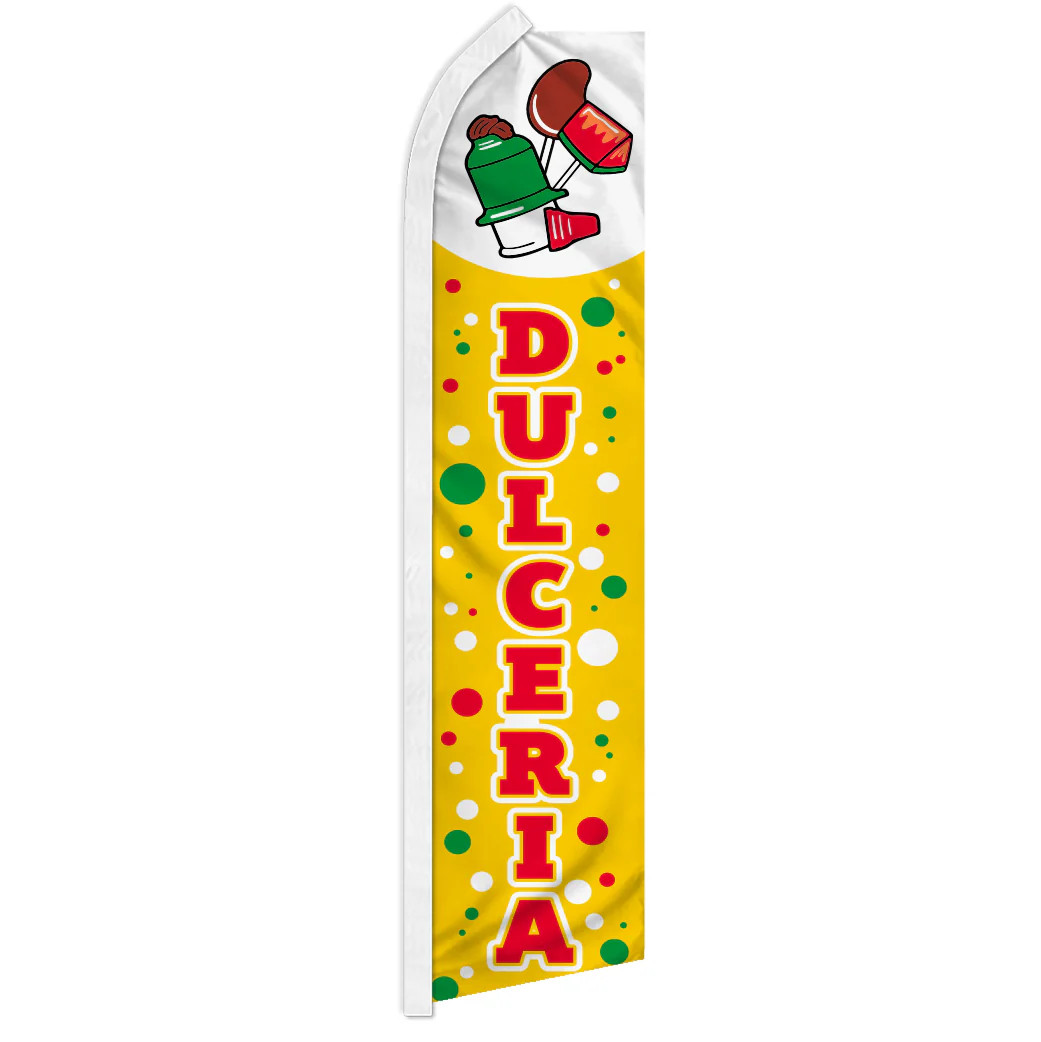 10 x DULCERIA advertising super flag swooper banner business sign candy store