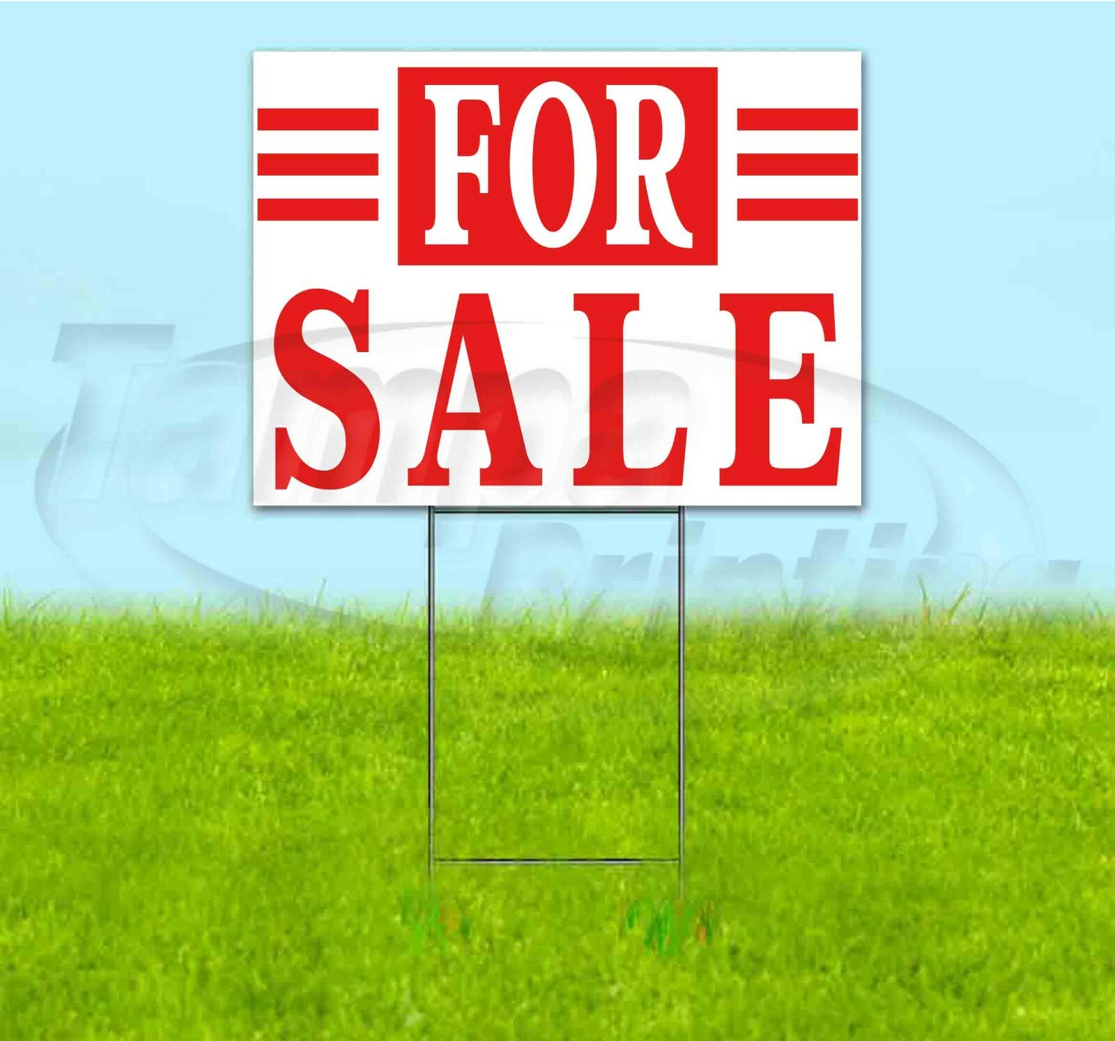 FOR SALE 18×24 Yard Sign WITH STAKE Corrugated Bandit USA BUSINESS
