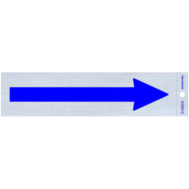 Hillman 2-in x 8-in Mylar Reflective Information display Sign