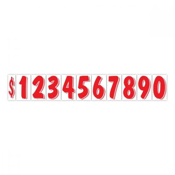 7 1/2 Inch Numbers Windshield Advertising Pricing Stickers Car Dealer You Pick