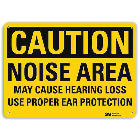 Lyle U4-1556-Na_14X10 Caution Sign, 14″ W, 10″ H, 0.040″ Thick,