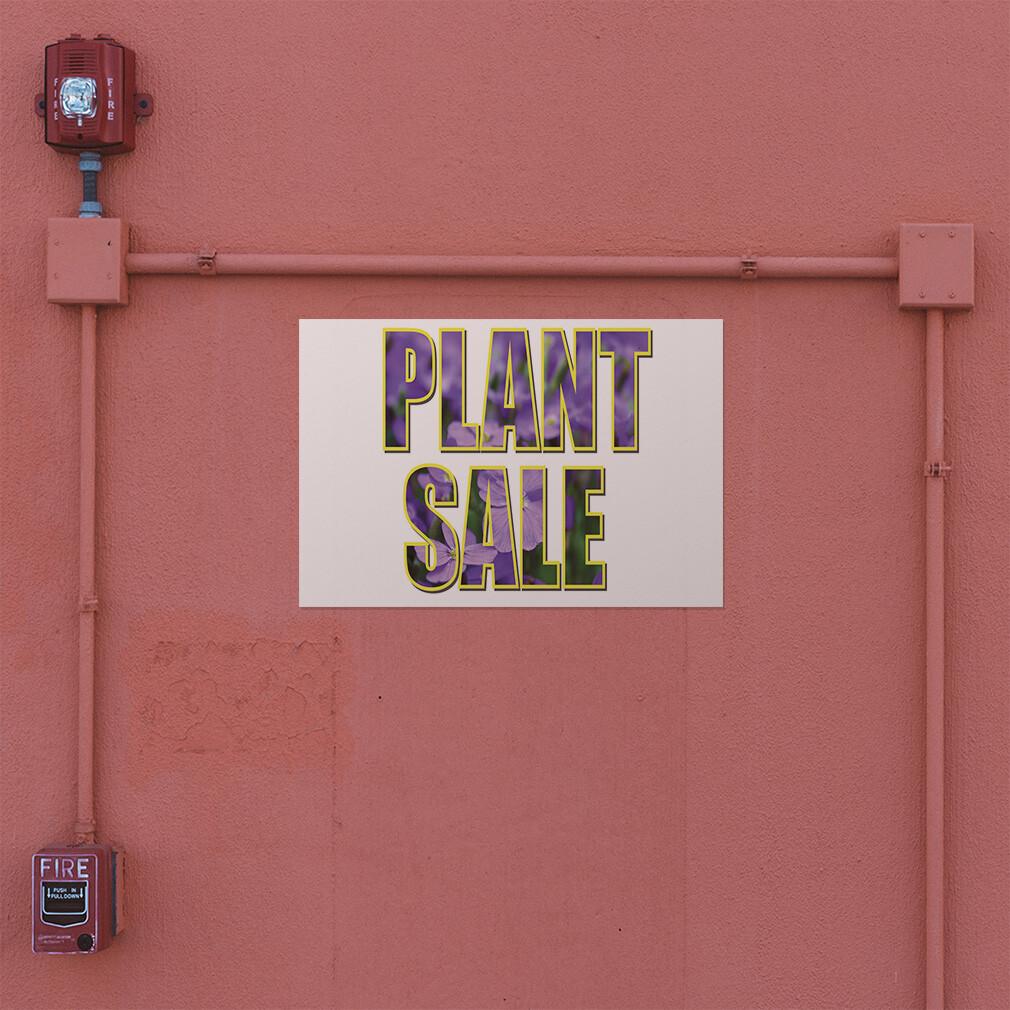 Decal Stickers Plant Sale Outdoor Advertising Printing B Vinyl Store Sign Label