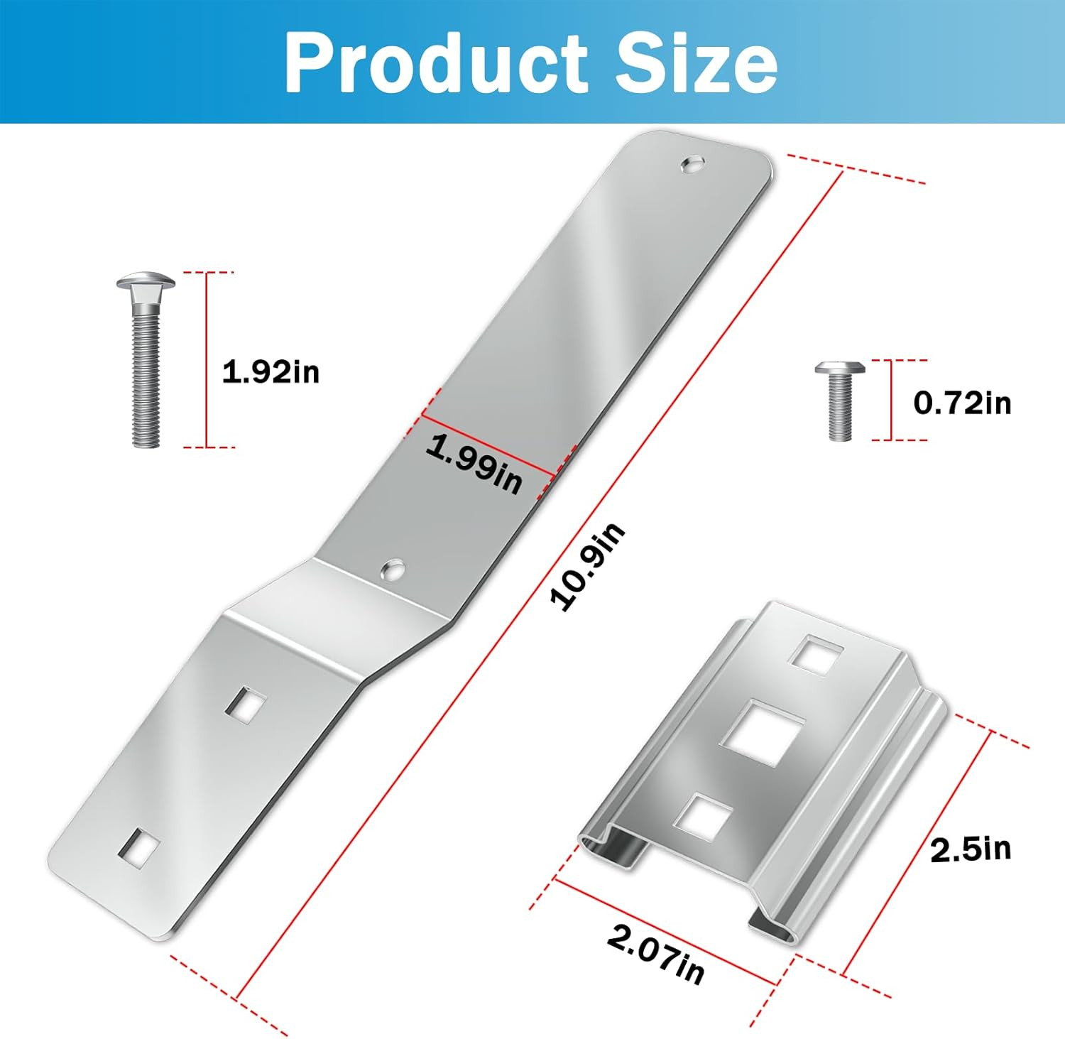 Slow Moving Vehicle Sign Bracket Vehicle Sign Mounting Bracket for Tractor or Go