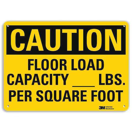 Lyle U4-1314-Na_14X10 Caution, Floor Load Capacity _ Lbs. Per Square Foot, 10