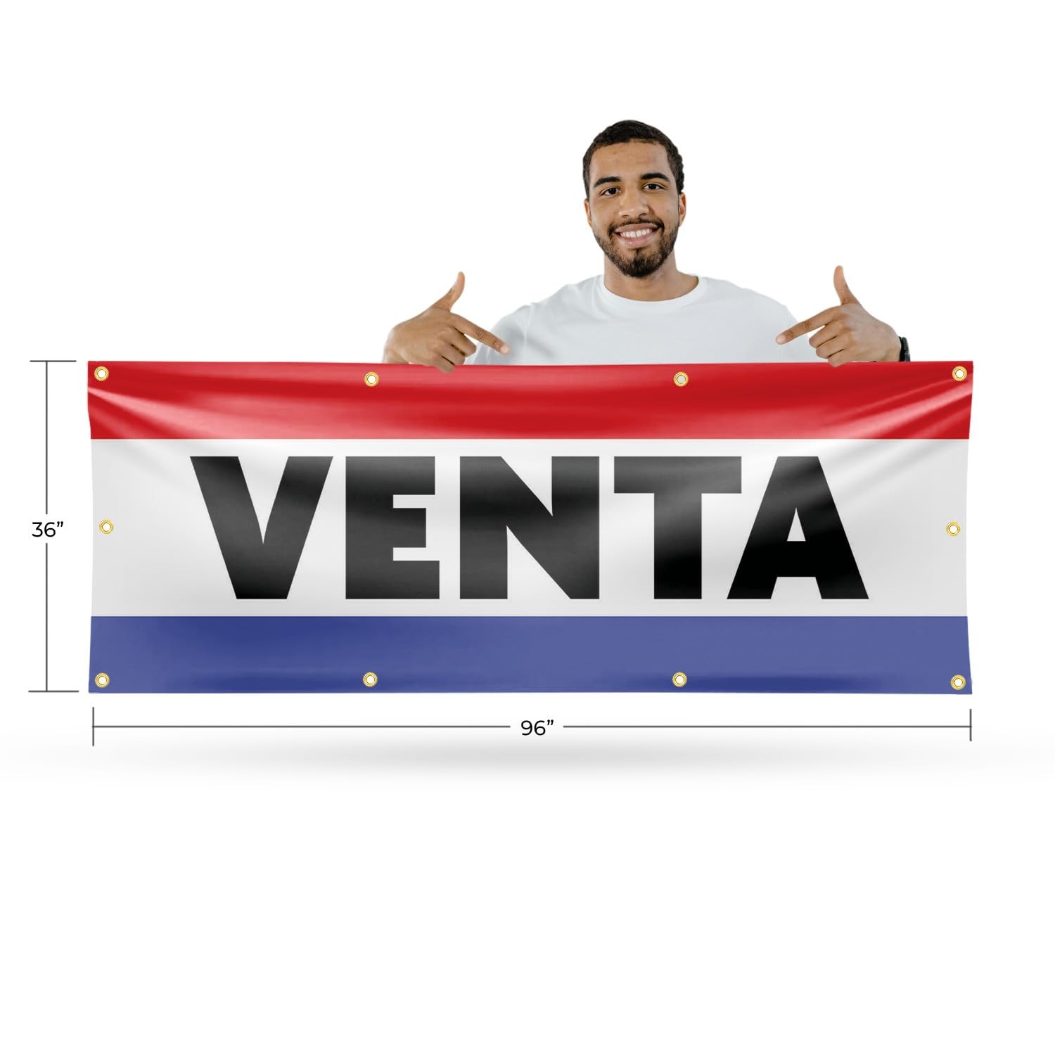 Signmission Venta Banner Sign 36 X 96 13 Oz Vinyl Metal Single-Sided Outdoor