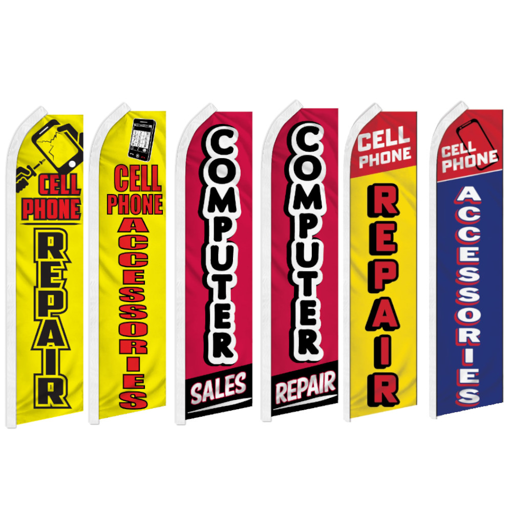 Electronics Swooper Feather Flutter Flag Cell Phone Repair
