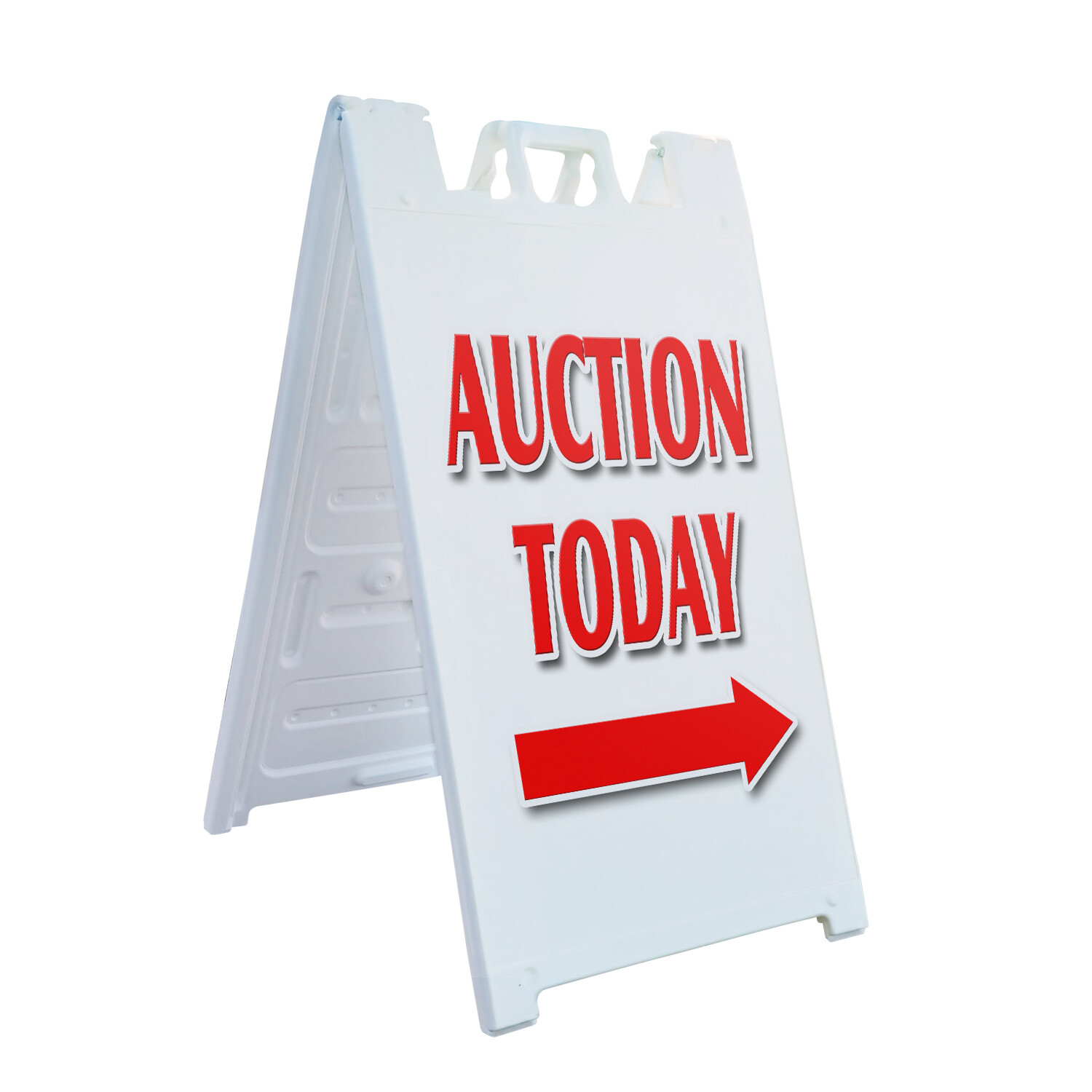 A-frame Sidewalk Auction Today With Arrow 24″ x 36″ Double Sided A-Frame Sidewal