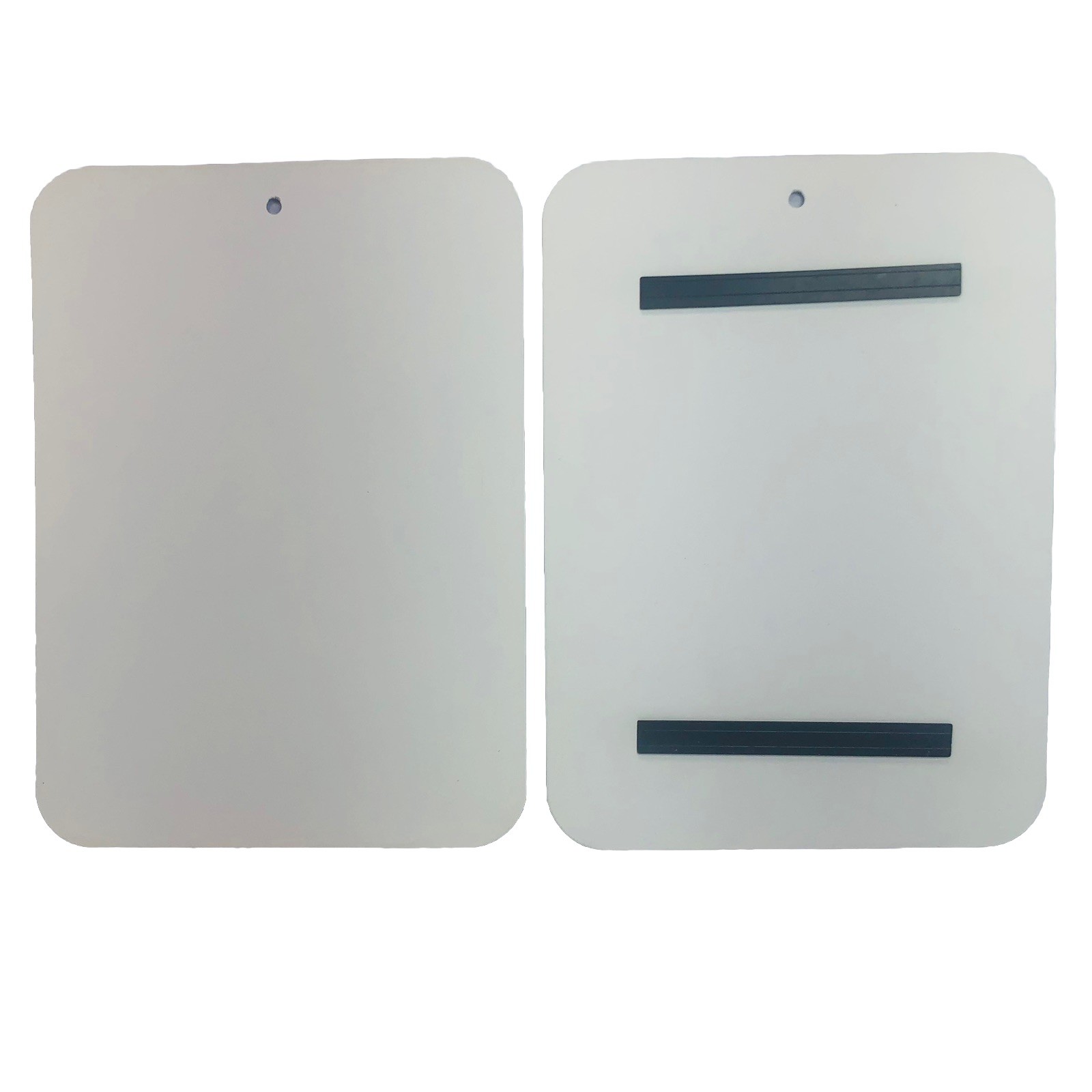 2 Lot White Painted Blank Steel Sign Panels 8” X 11” With Magnetic Strips