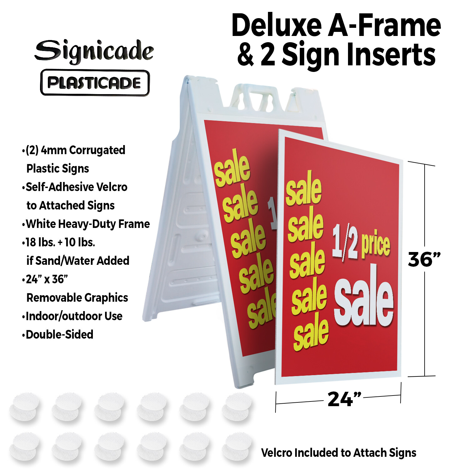 A-frame Sidewalk We Buy Silver Vertical 24″ x 36″ Double Sided A-Frame Sidewalk