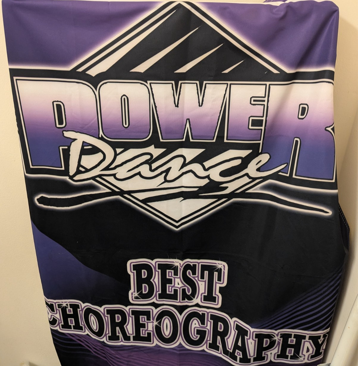 POWER DANCE Banner Sign 3ft x 4ft “Best Choreography” 2023 with grommet holes