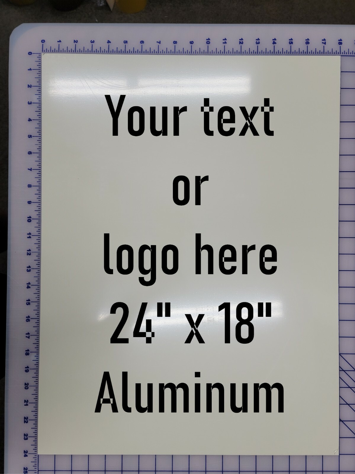 24×18 Aluminum CUSTOM SIGN A-Frame Sidewalk Signicade Sign Insert Outdoor