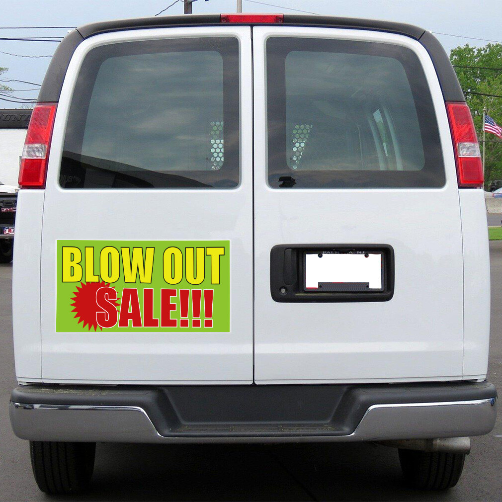 Car Magnet Set of 2 Blow out Sale!!! Advertising Printing Industrial Sign