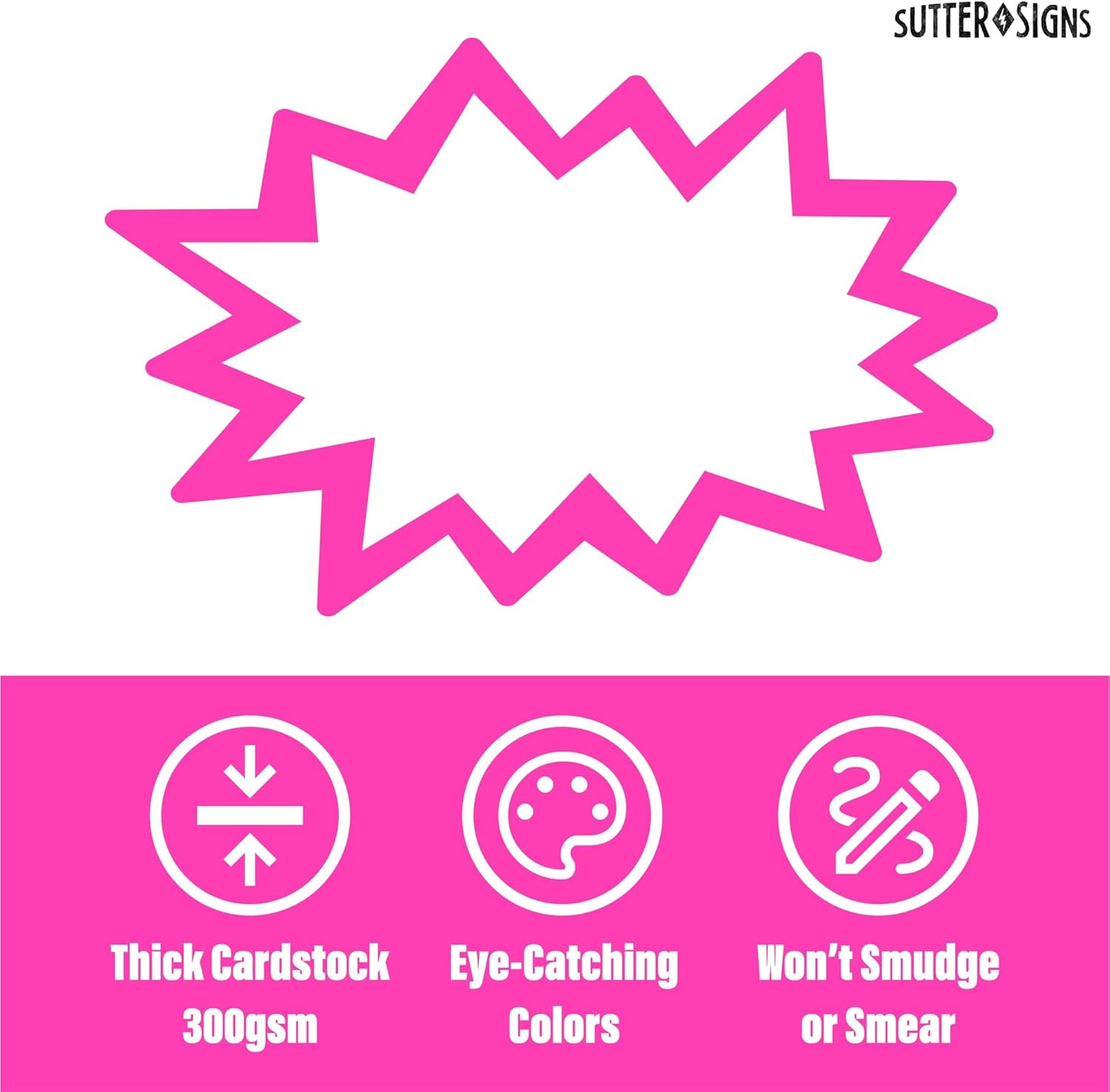 Starburst Signs with Stickers 100Pcs | Price Tags for Garage, Estate, Yard Sales