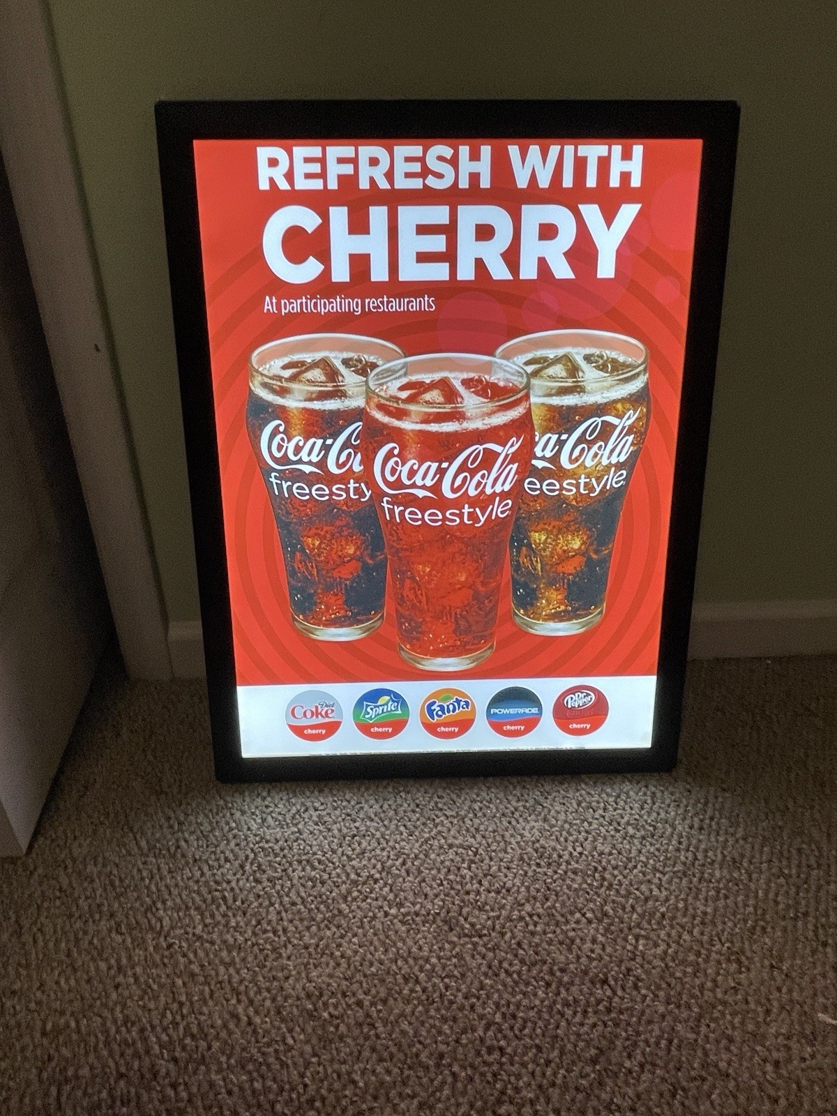 Led Slim Display Box 18 x24 Display Will Come With Power Adapter And Cord