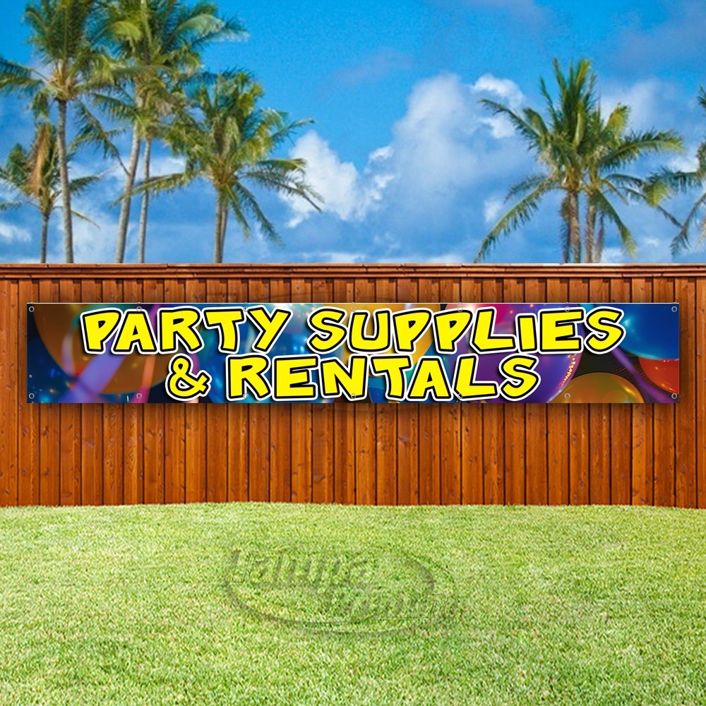 PARTY SUPPLIES & RENTALS Advertising Balloons Vinyl Banner Flag Sign USA XL02238
