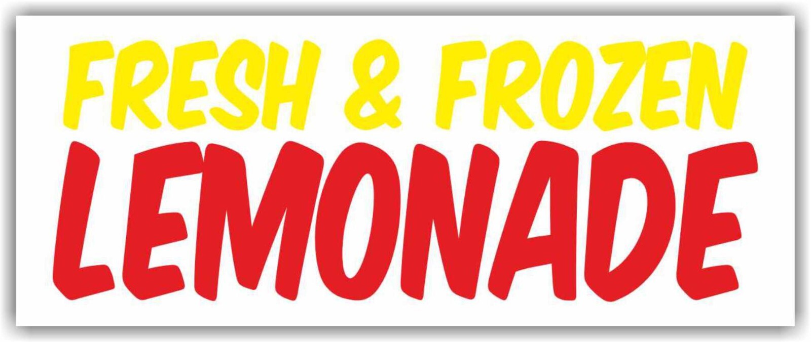 FRESH & FROZEN LEMONADE Advertising Banner Vinyl Mesh Sign Cold Ice Drink Bar