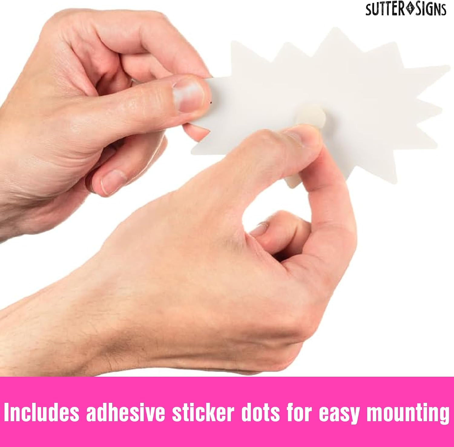 Starburst Signs with Stickers 100Pcs | Price Tags for Garage, Estate, Yard Sales