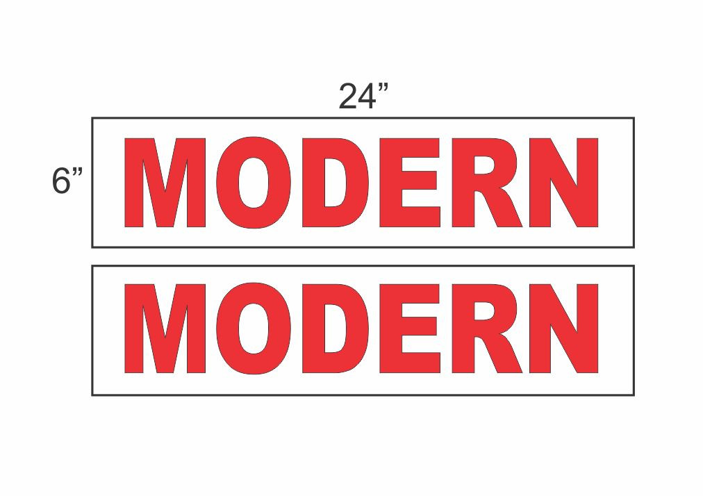 MODERN 6″x24″ REAL ESTATE RIDER SIGNS Buy 1 Get 1 FREE 2 Sided Plastic