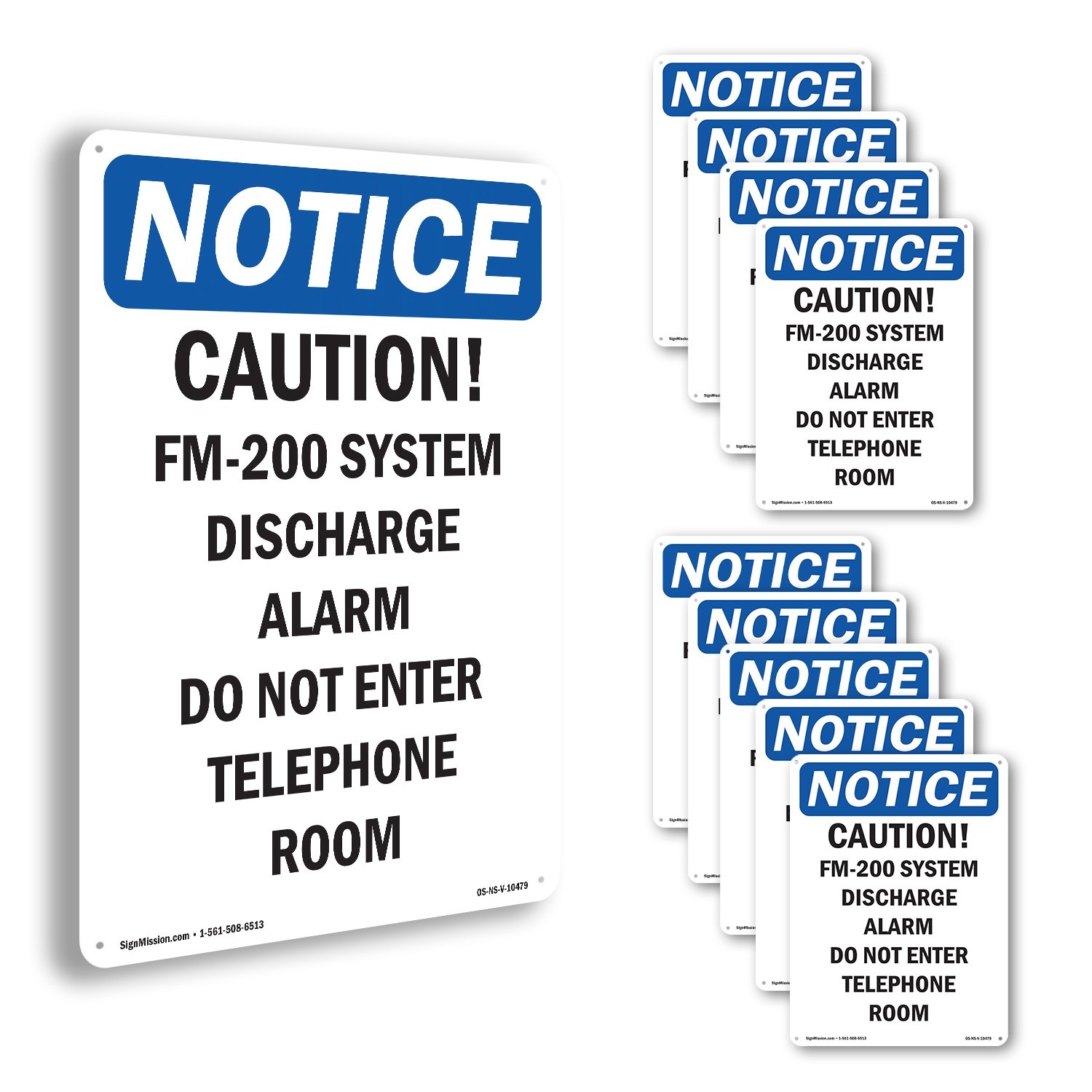 Caution FM OSHA Notice Sign Metal, Plastic, Or Decal – 5 or 10 Pack