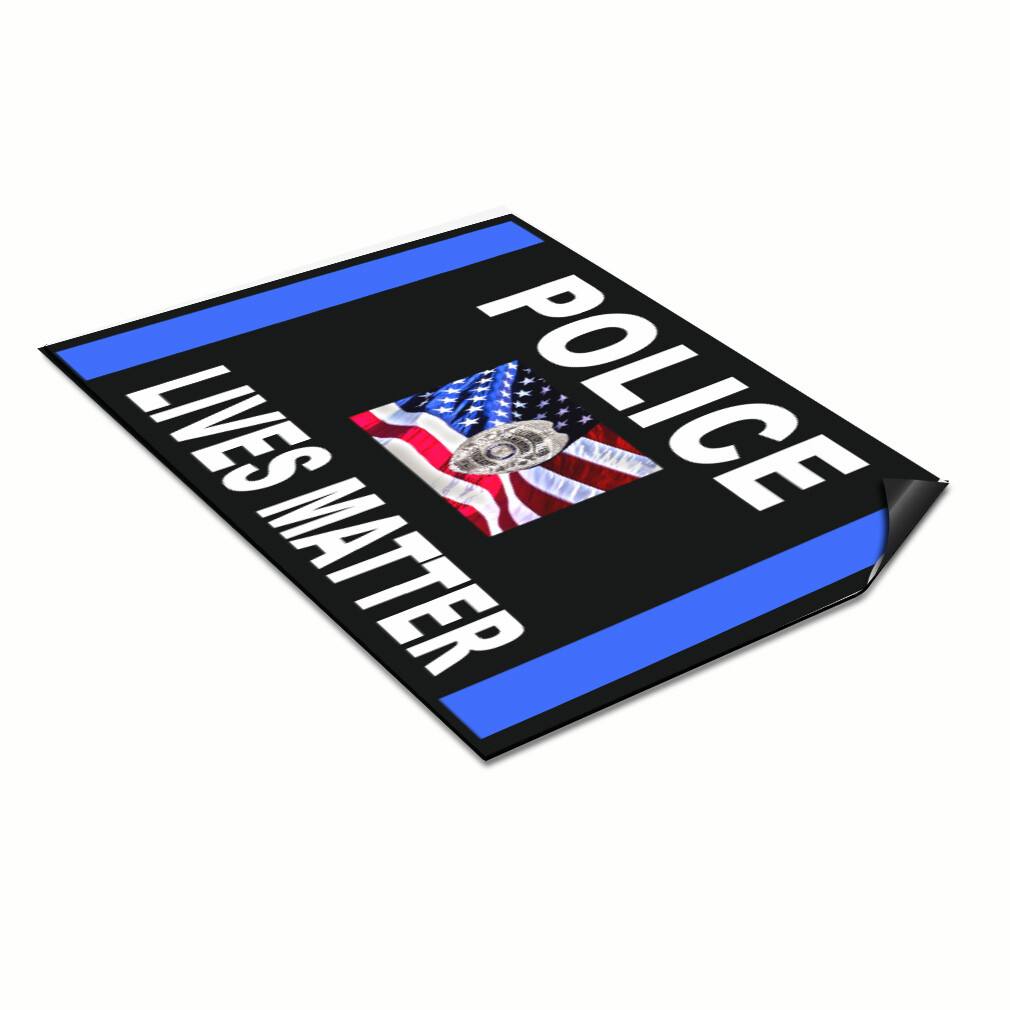 Car Magnet Set of 2 Police Lives Matter Support Police Industrial Sign