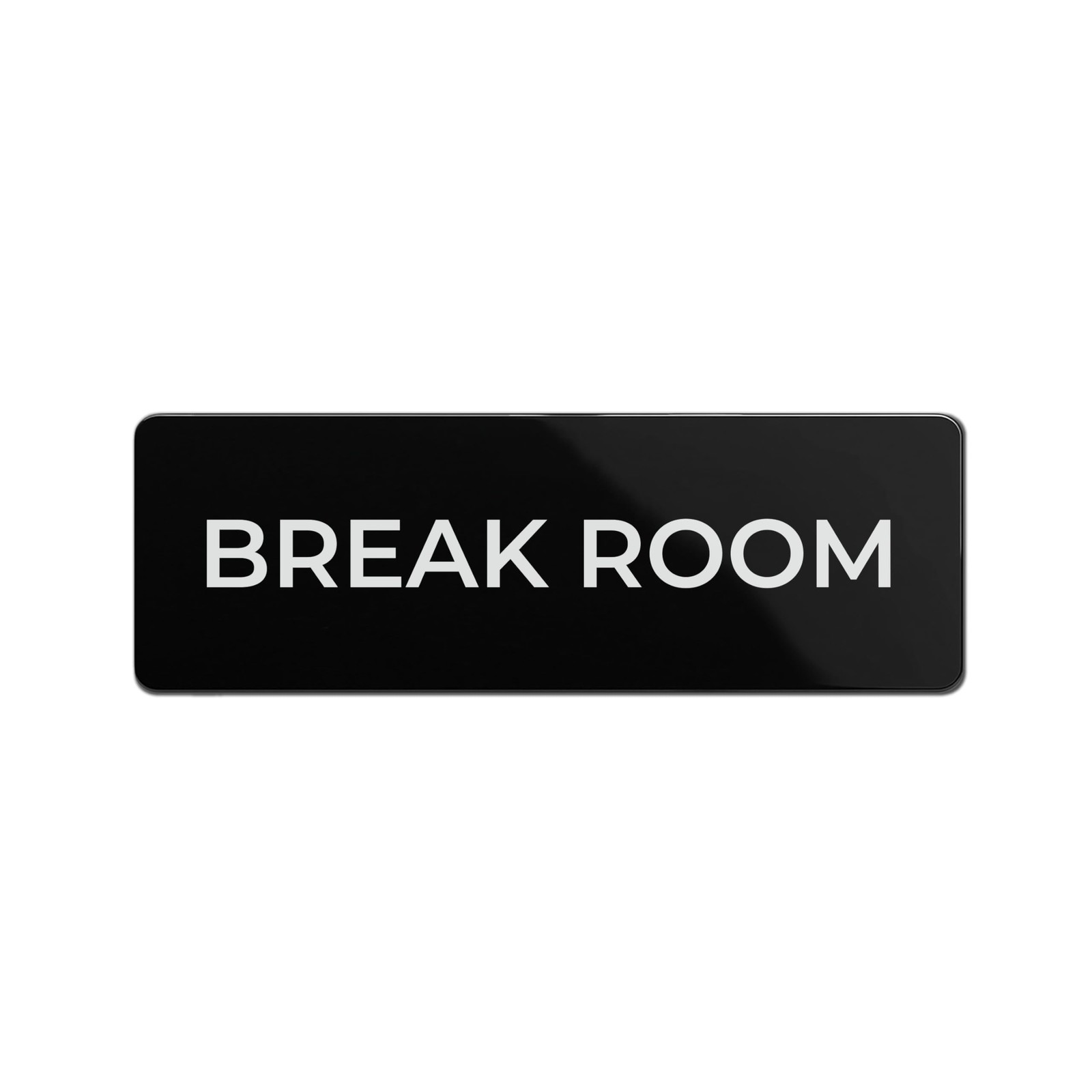 Break Room Sign, Durable ABS Plastic with Full Adhesive Backing, Sign for Doo…