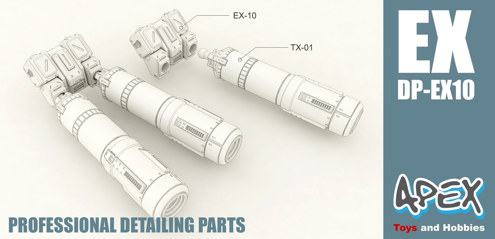 Apex Detailing Parts DP-X010 Detail Backpack Gundam Detail Parts USA Seller