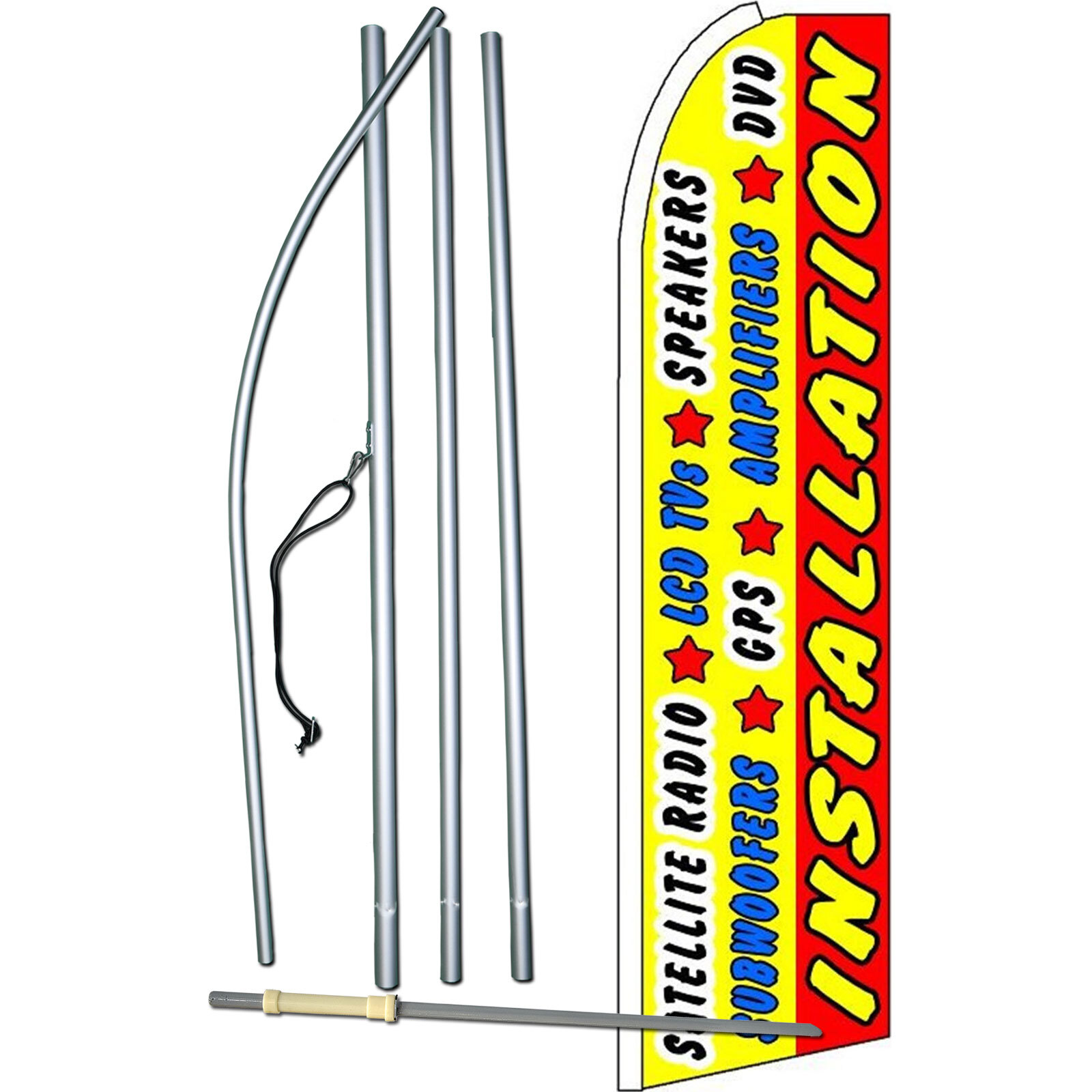 Installation All Complete Swooper Flag Bundle