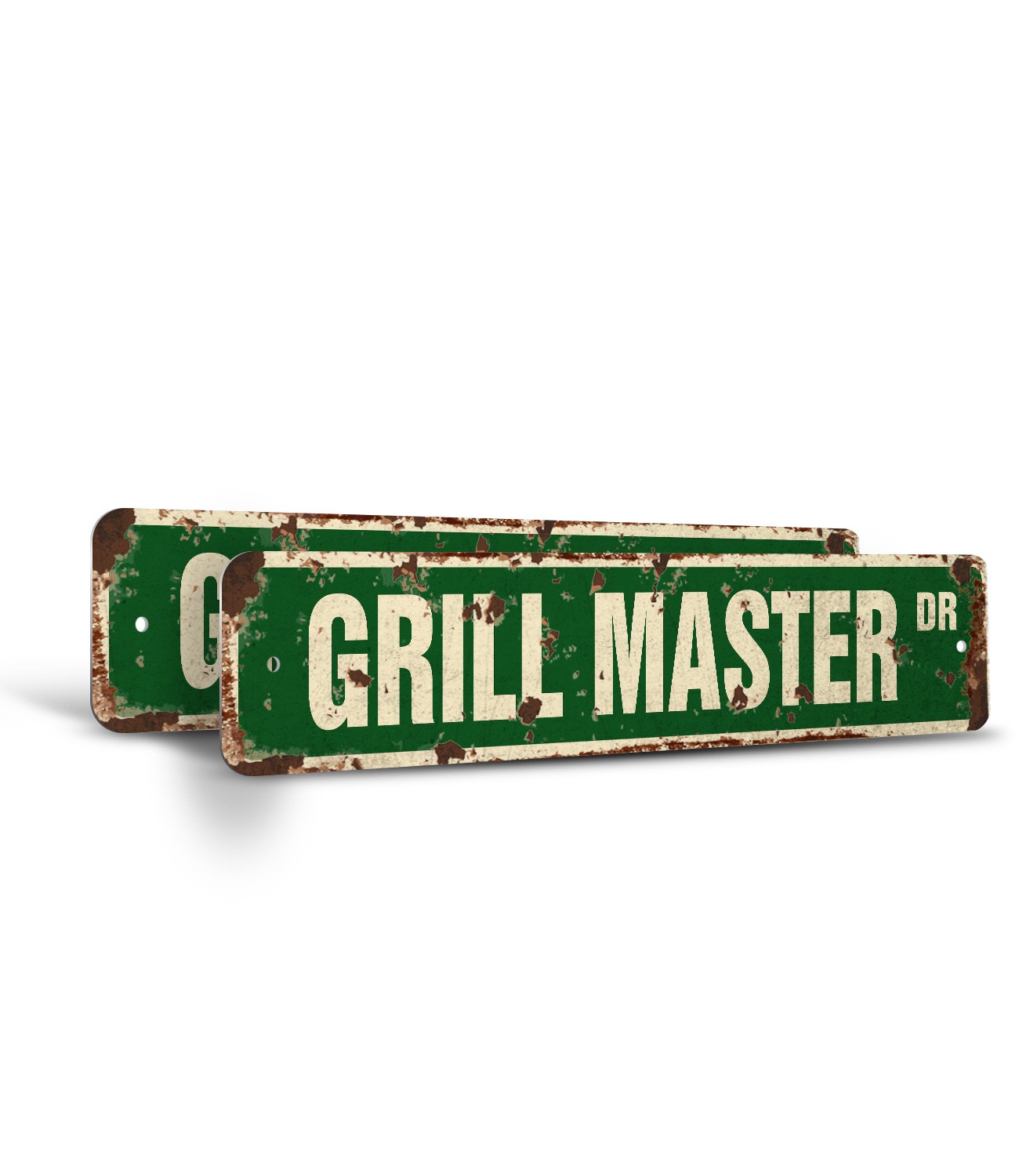 GRILL MASTER Vintage Style Street Sign Metal Plastic cook bbq grilling cookout