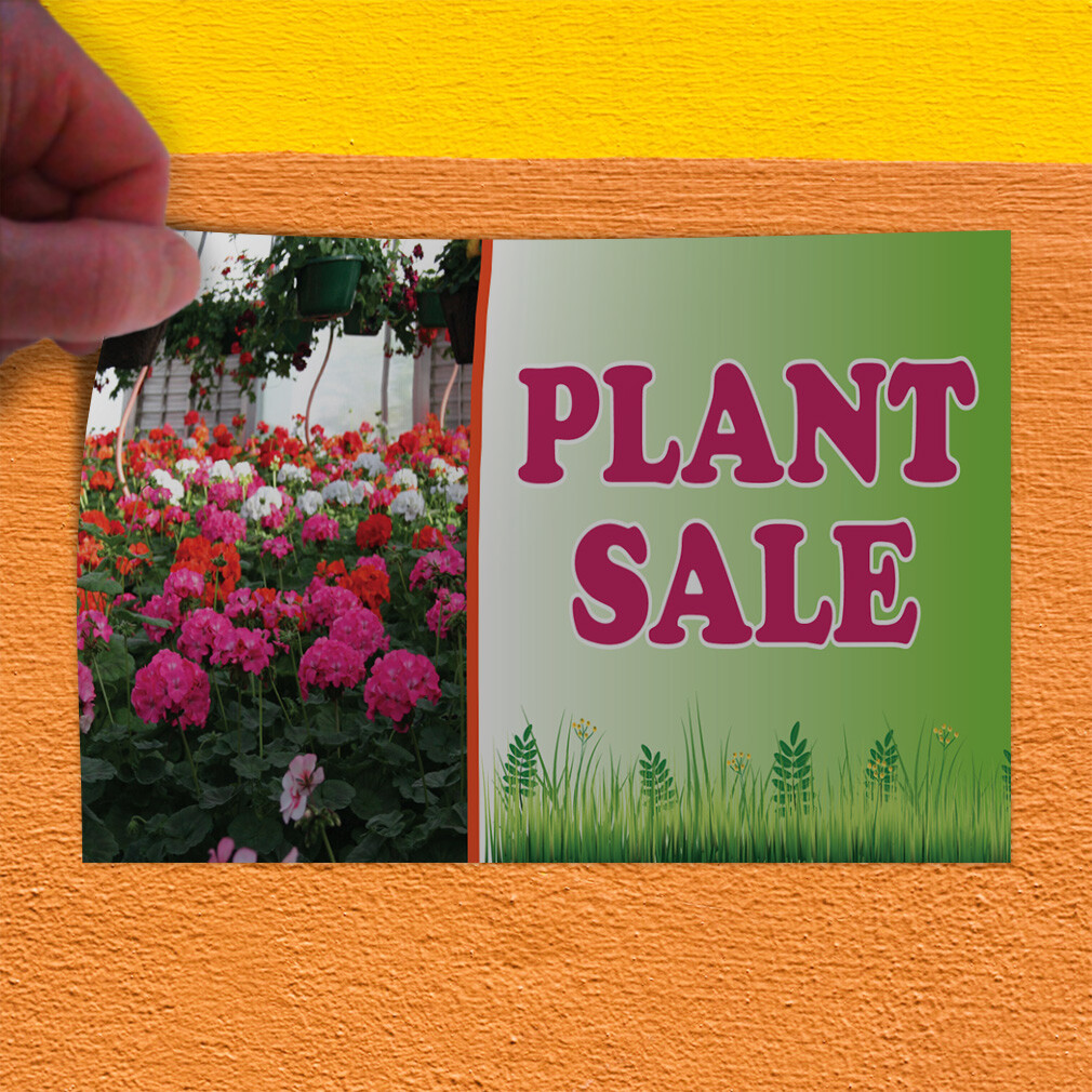 Decal Stickers Plant Sale Outdoor Advertising Printing C Vinyl Store Sign Label