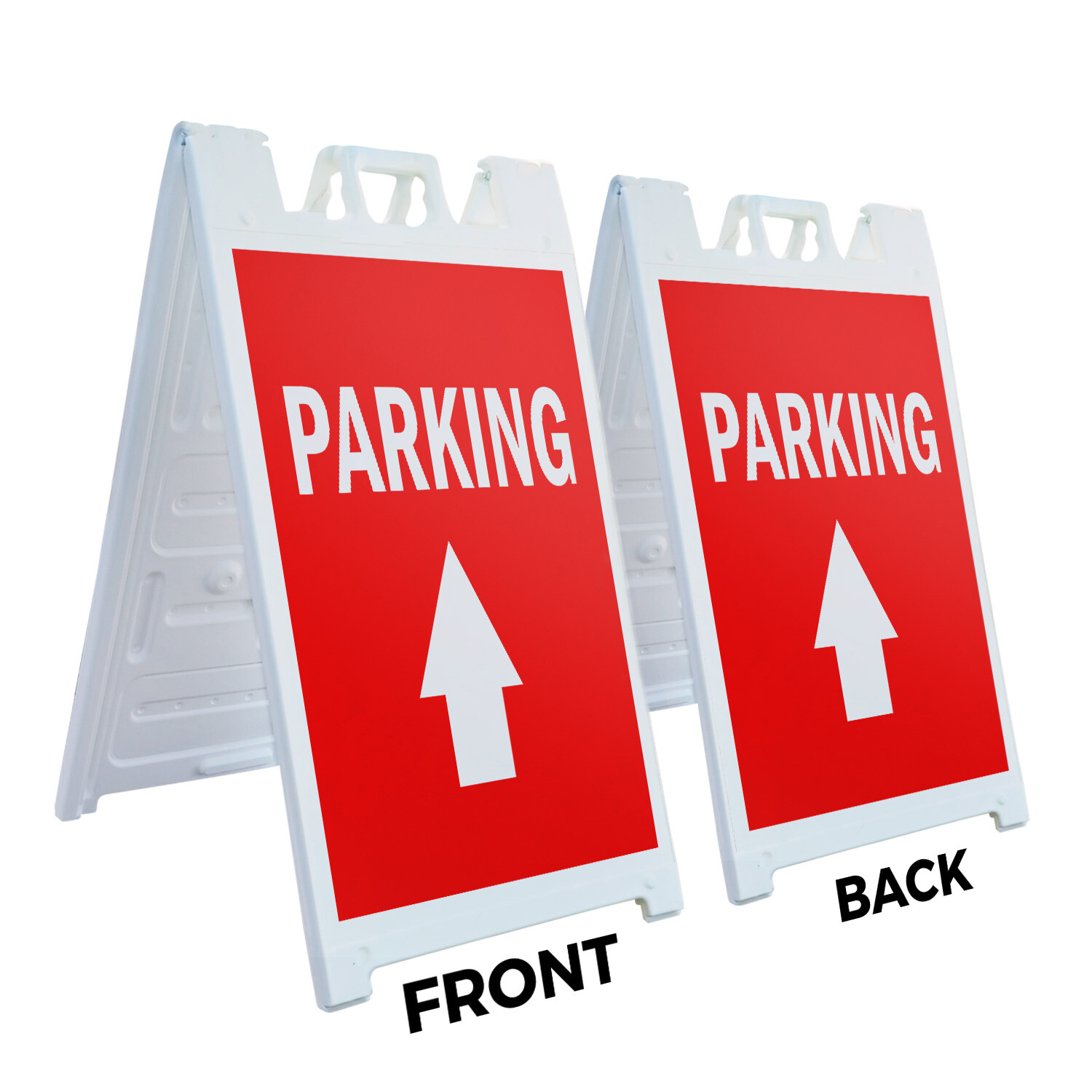 A-frame Sidewalk Parking With Up Arrow 24″ x 36″ Double Sided A-Frame Sidewalk S