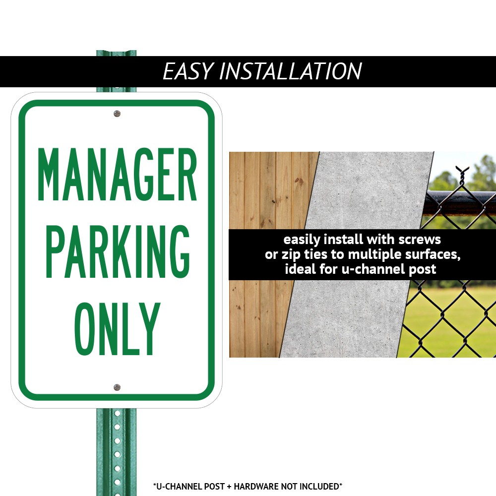 Oncoming Traffic Does Not Stop Heavy Gauge Aluminum Parking Sign