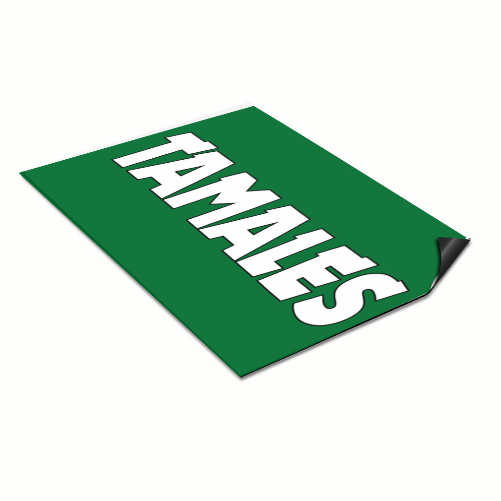 Car Magnet Set of 2 Tamales Outdoor Advertising Printing Industrial Sign