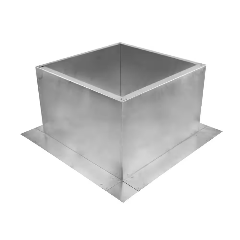 Aluminum Roof Curb Is 19 W X 19 L X 12 In. H Extension Provides Platform Mount