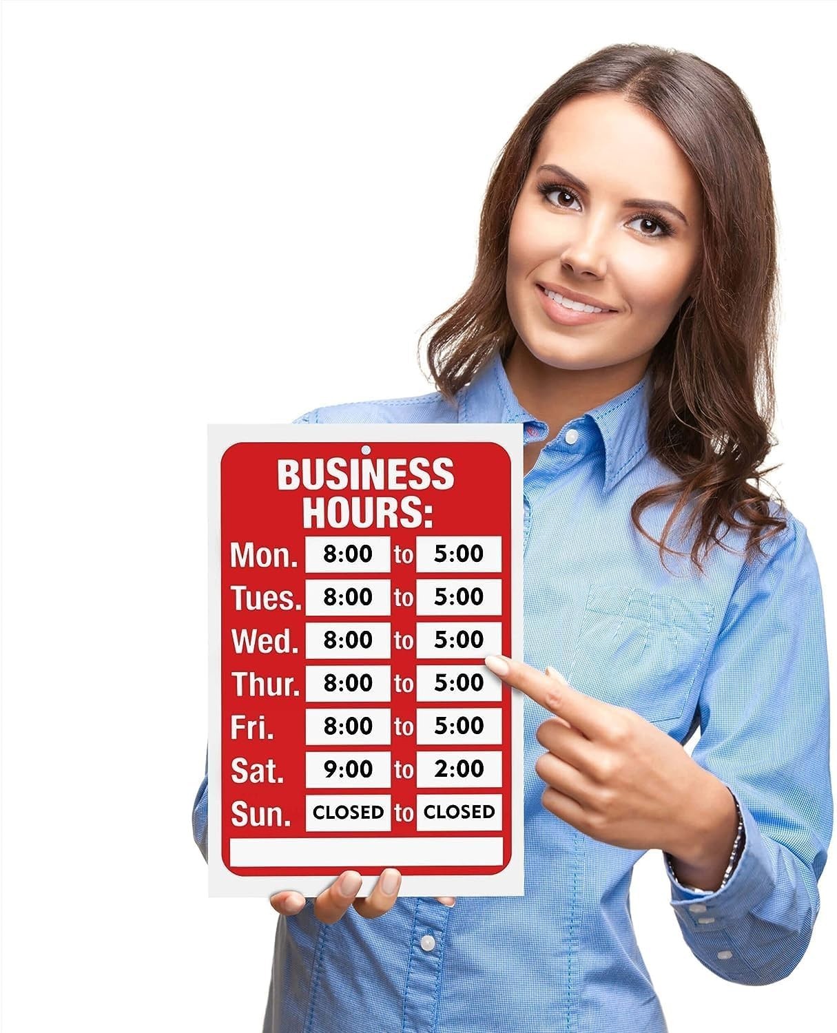Vinyl Business Hours Sign, Easy Install 11.7 x 7.7 in – Maximize Customer Visits