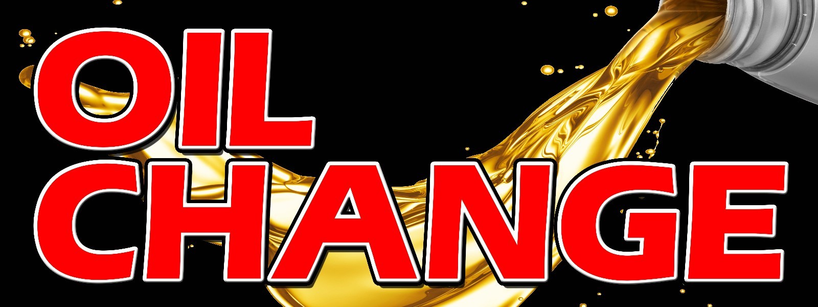 Oil Change Banner 18″x48″ Free Shipping & Customization, Ready to Hang!