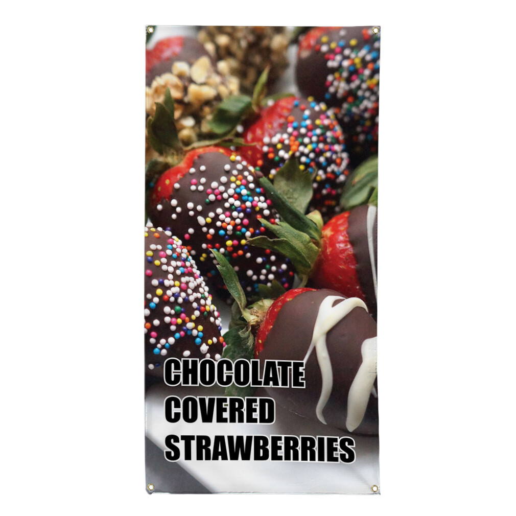 Vertical Vinyl Banner Multiple Sizes Outdoor Weatherproof Industrial Yard Signs