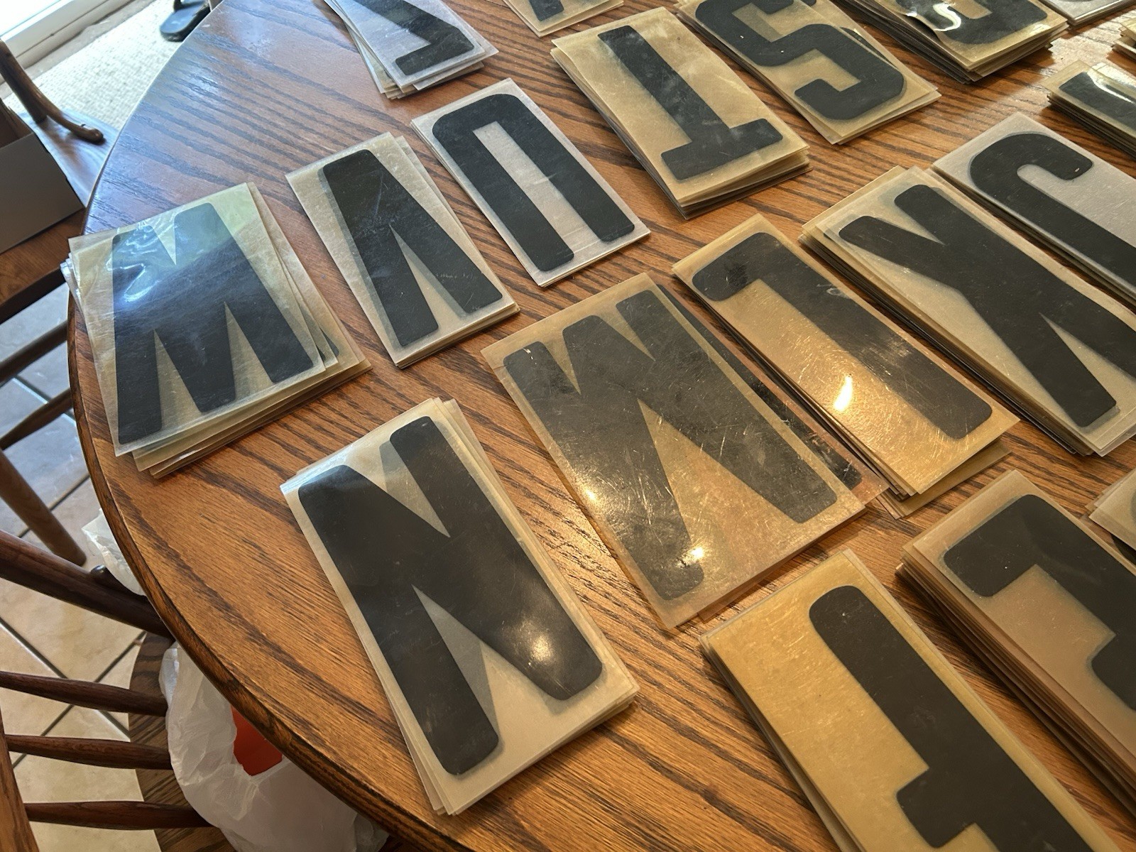 290 Plastic Sign Letters 8.75″ used